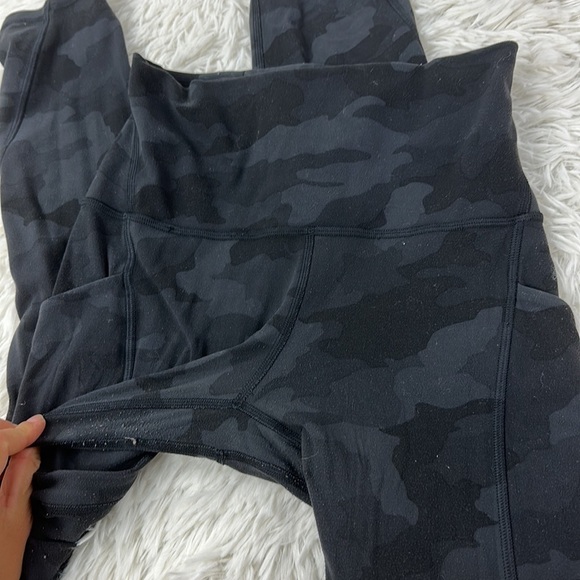 Lululemon Align High Rise Crop with Pockets 23" Heritage 365 Camo Deep Coal Mult - Picture 2 of 7